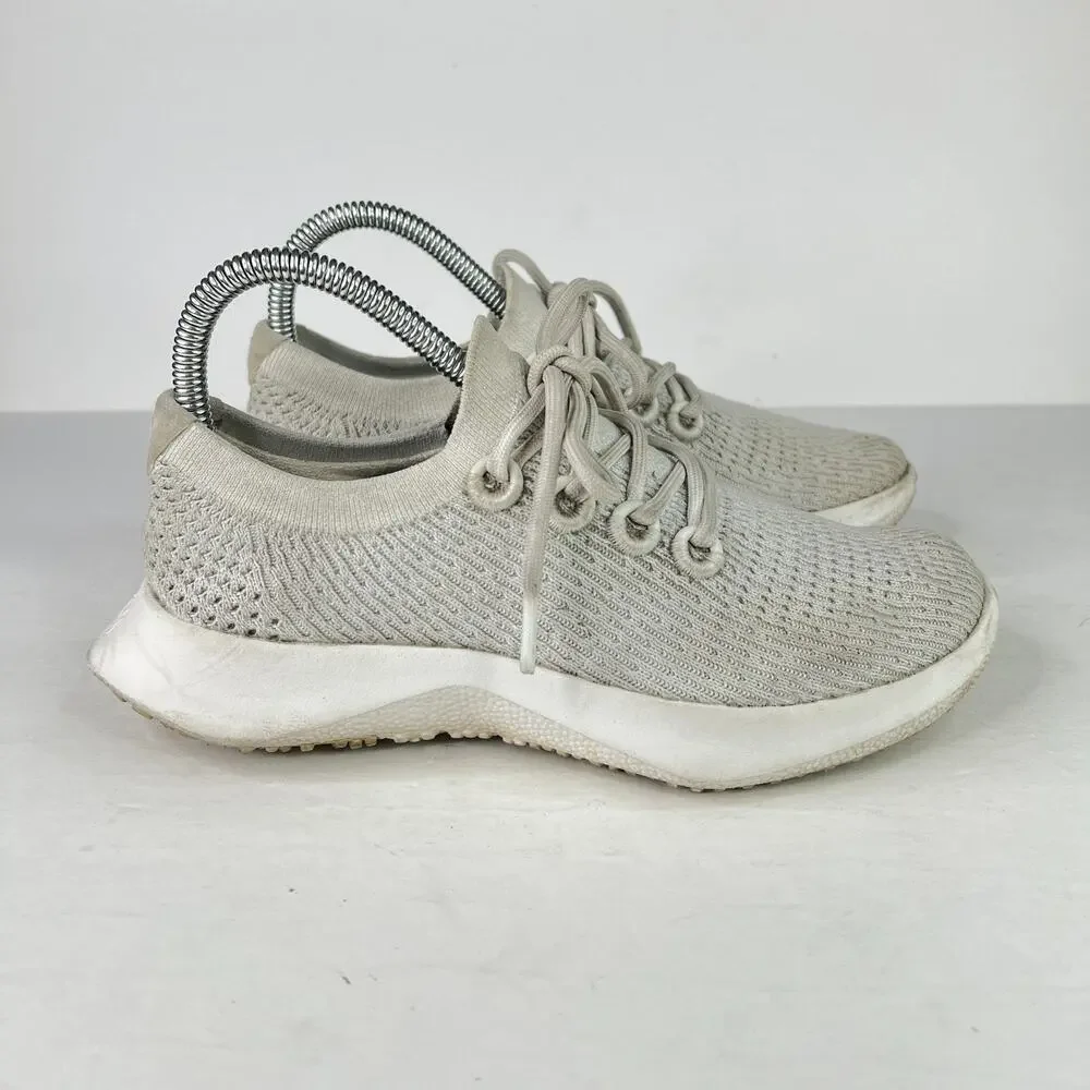 Allbirds TD2 Tree Dasher 2 Mesh Knit Shoe Sneakers Light Gray Womens 6